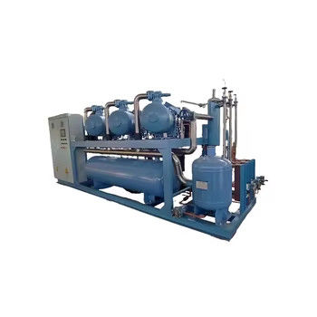 Sistema de refrigeración de tornillo de alta capacidad con compresor múltiple Unidad de condensación con bastidor de compresor de alta capacidad para frío