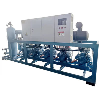 Personalización de la unidad de condensación refrigerada por agua de tornillo de gran capacidad y unidad de refrigeración industrial de múltiples compresores