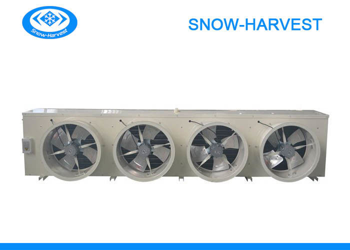 Frío eléctrico de la sala de aire refrigerador estructura compacta con el rotor externo ventilador evaporador de aluminio