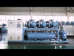 Mecanismo de presión de aire de tornillo combinado de alto rendimiento Ventas personalizadas para unidades de condensación Refrigeración